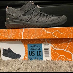 JSport Outdoor shoes Ladies size 10 Charcoal and Pink